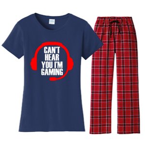 Can't Hear You I'm Gaming Women's Flannel Pajama Set