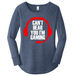 Can't Hear You I'm Gaming Women's Perfect Tri Tunic Long Sleeve Shirt