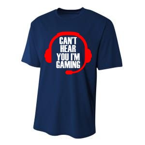 Can't Hear You I'm Gaming Performance Sprint T-Shirt