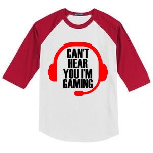 Can't Hear You I'm Gaming Kids Colorblock Raglan Jersey