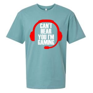 Can't Hear You I'm Gaming Sueded Cloud Jersey T-Shirt