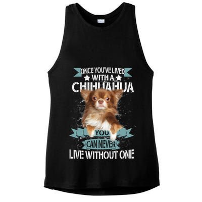 Can't Live Without A Chihuahua Ladies PosiCharge Tri-Blend Wicking Tank