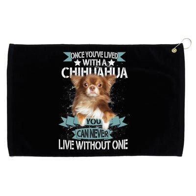 Can't Live Without A Chihuahua Grommeted Golf Towel