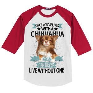 Can't Live Without A Chihuahua Kids Colorblock Raglan Jersey