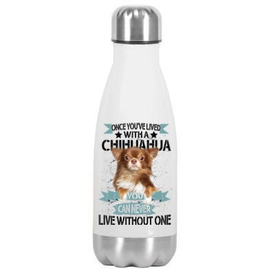 Can't Live Without A Chihuahua Stainless Steel Insulated Water Bottle