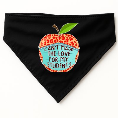 Can't Mask The Love For My Students USA-Made Doggie Bandana