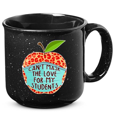 Can't Mask The Love For My Students 15oz Campfire Ceramic Mug