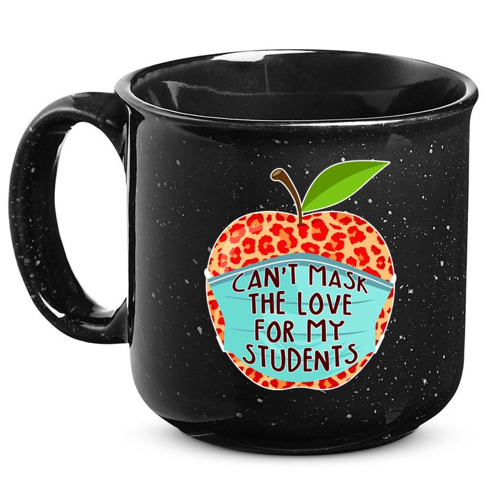 Can't Mask The Love For My Students 15oz Campfire Ceramic Mug