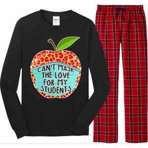 Can't Mask The Love For My Students Long Sleeve Pajama Set