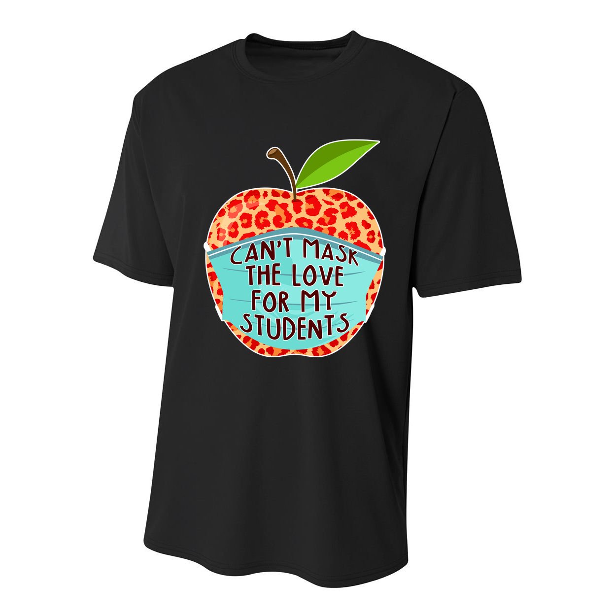Can't Mask The Love For My Students Youth Performance Sprint T-Shirt