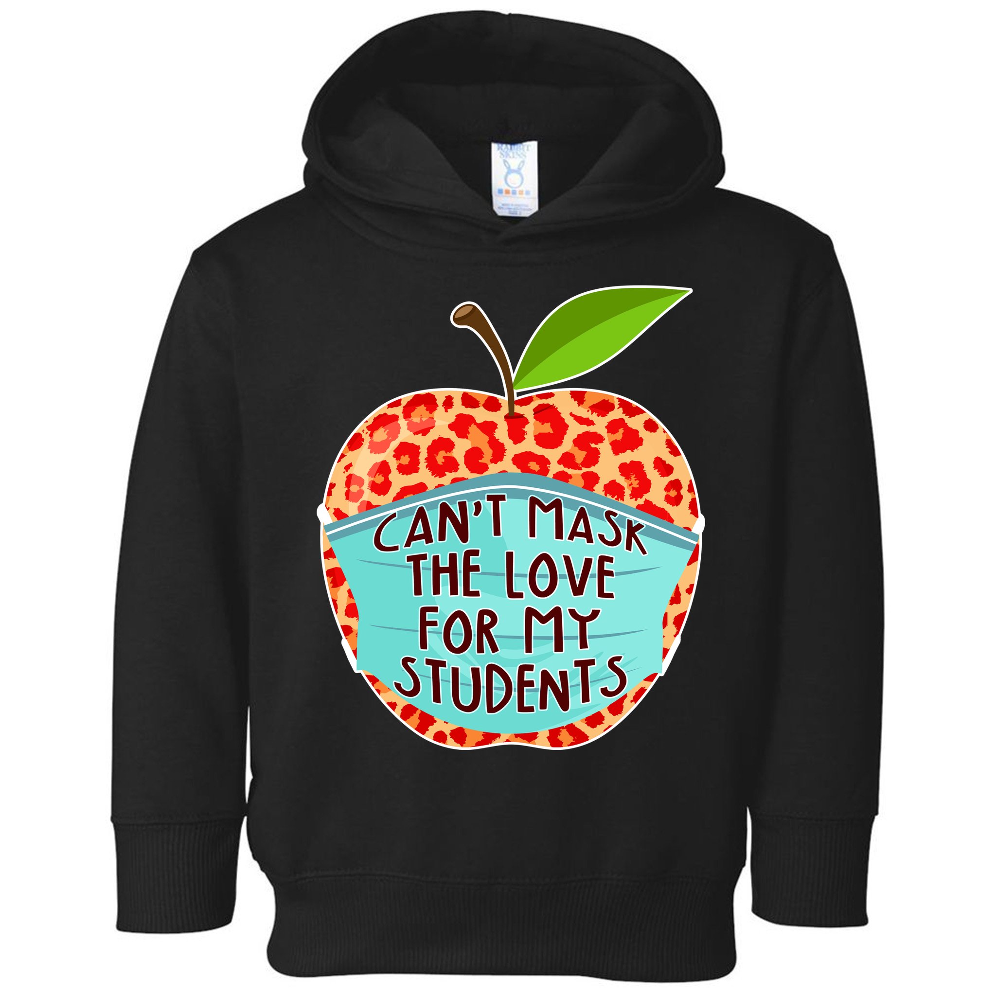 Can't Mask The Love For My Students Toddler Hoodie
