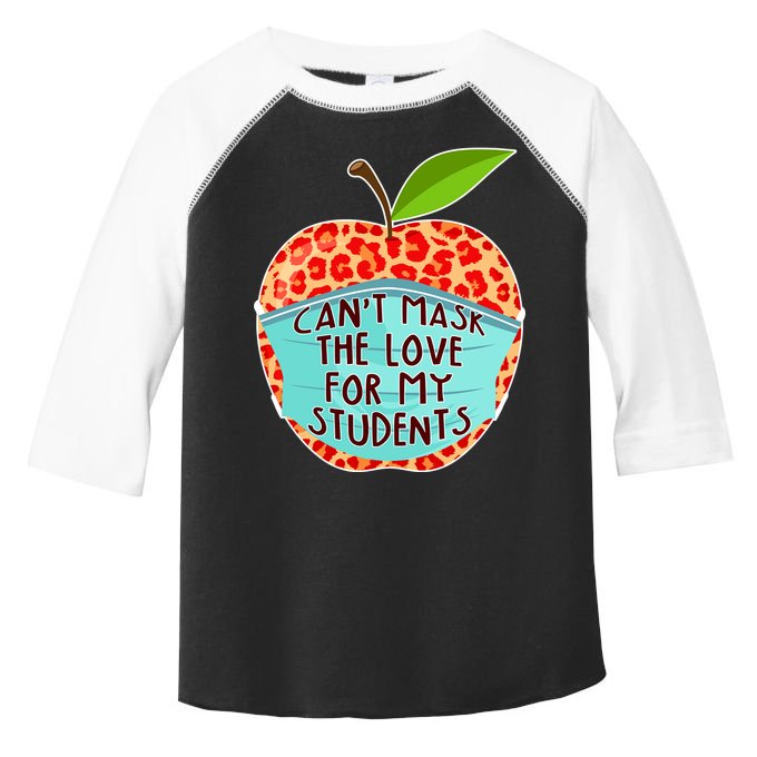 Can't Mask The Love For My Students Toddler Fine Jersey T-Shirt