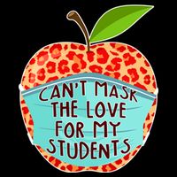 Can't Mask The Love For My Students Visor