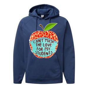 Can't Mask The Love For My Students Performance Fleece Hoodie