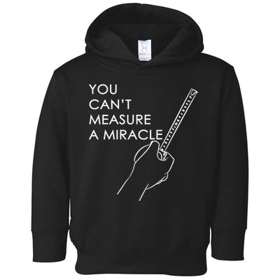Can't Measure A Miracle Toddler Hoodie