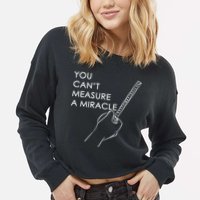 Can't Measure A Miracle Cropped Pullover Crew