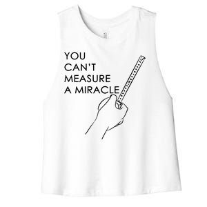 Can't Measure A Miracle Women's Racerback Cropped Tank