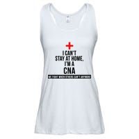 Can't Stay At Home CNA We Fight When Others Can't Ladies Essential Flowy Tank