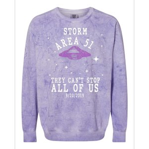 Cant Stop Us All Storm Area 51 Colorblast Crewneck Sweatshirt