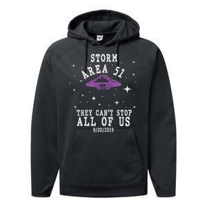 Cant Stop Us All Storm Area 51 Performance Fleece Hoodie