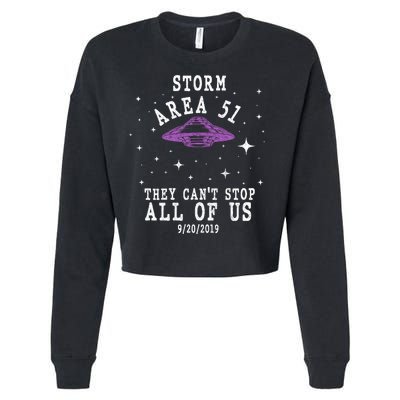 Cant Stop Us All Storm Area 51 Cropped Pullover Crew