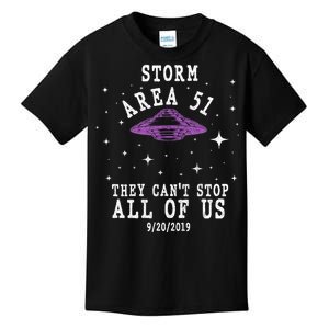 Cant Stop Us All Storm Area 51 Kids T-Shirt