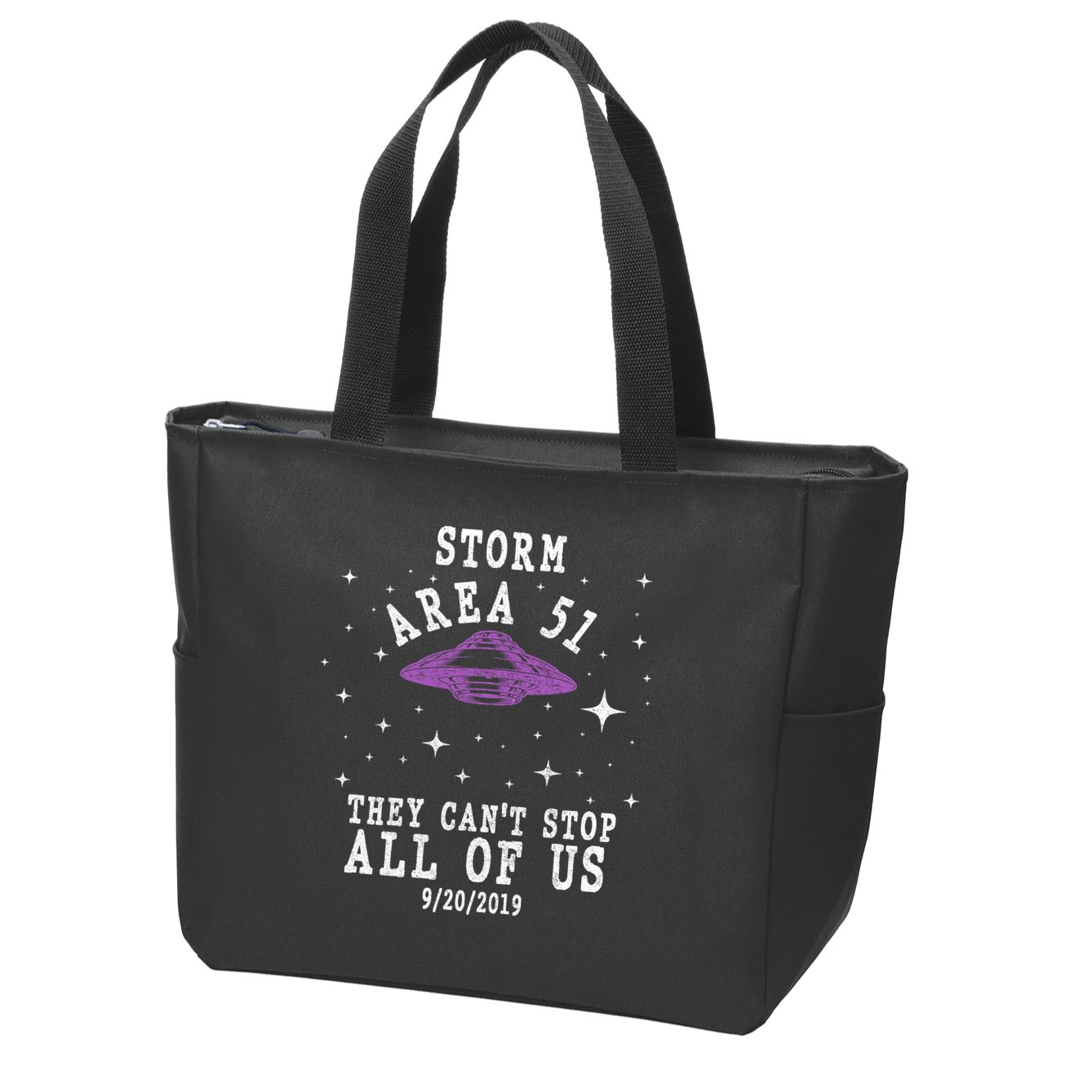 Cant Stop Us All Storm Area 51 Zip Tote Bag