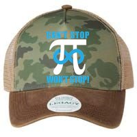 Can't Stop Won't Stop! Pi Day Infinity Math Geek Logo Legacy Tie Dye Trucker Hat