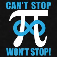 Can't Stop Won't Stop! Pi Day Infinity Math Geek Logo Ladies PosiCharge Tri-Blend Wicking Tank