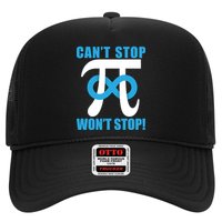 Can't Stop Won't Stop! Pi Day Infinity Math Geek Logo Trucker Hat