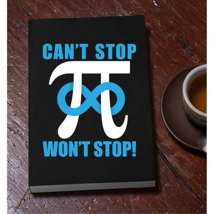 Can't Stop Won't Stop! Pi Day Infinity Math Geek Logo Permanent Decal Sticker