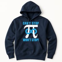 Can't Stop Won't Stop! Pi Day Infinity Math Geek Logo Hoodie
