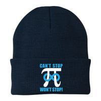 Can't Stop Won't Stop! Pi Day Infinity Math Geek Logo Beanie