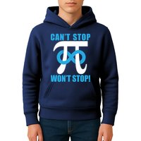 Can't Stop Won't Stop! Pi Day Infinity Math Geek Logo Kids Hoodie
