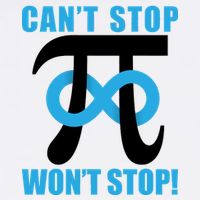 Can't Stop Won't Stop! Pi Day Infinity Math Geek Logo Garment-Dyed Sweatshirt