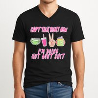 Can't Talk Right Now I'm Doing Hot Aunt Shit Babysitting V-Neck T-Shirt