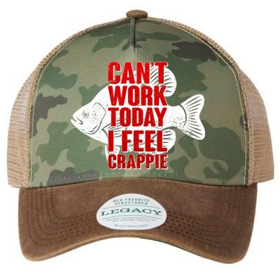 Can't Work Today I Feel Crappie Legacy Tie Dye Trucker Hat