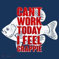 Can't Work Today I Feel Crappie 25L Jumbo Tote