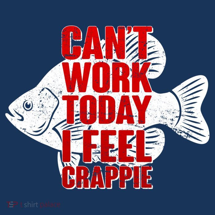 Can't Work Today I Feel Crappie Kids T-Shirt