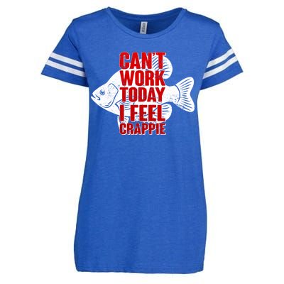 Can't Work Today I Feel Crappie Enza Ladies Jersey Football T-Shirt