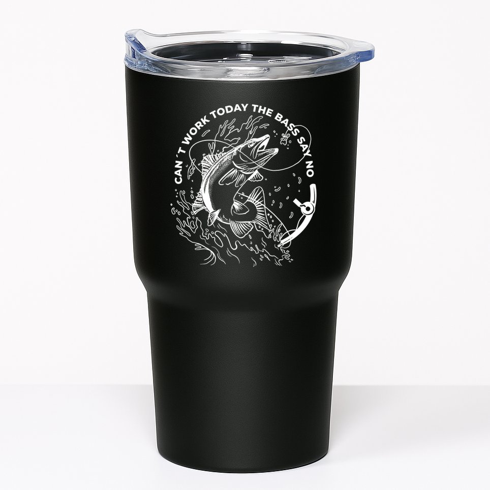 Can't Work Today The Bass Say No Tumbler