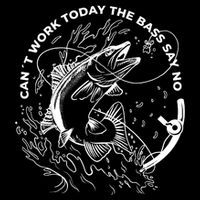 Can't Work Today The Bass Say No Cropped Pullover Crew
