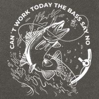Can't Work Today The Bass Say No Cotton Canvas Backpack