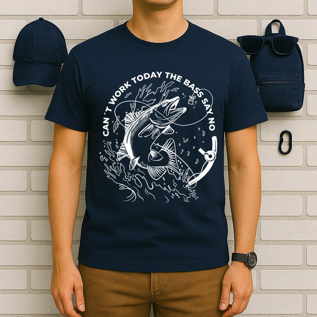 Can't Work Today The Bass Say No T-Shirt