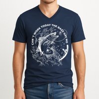 Can't Work Today The Bass Say No V-Neck T-Shirt