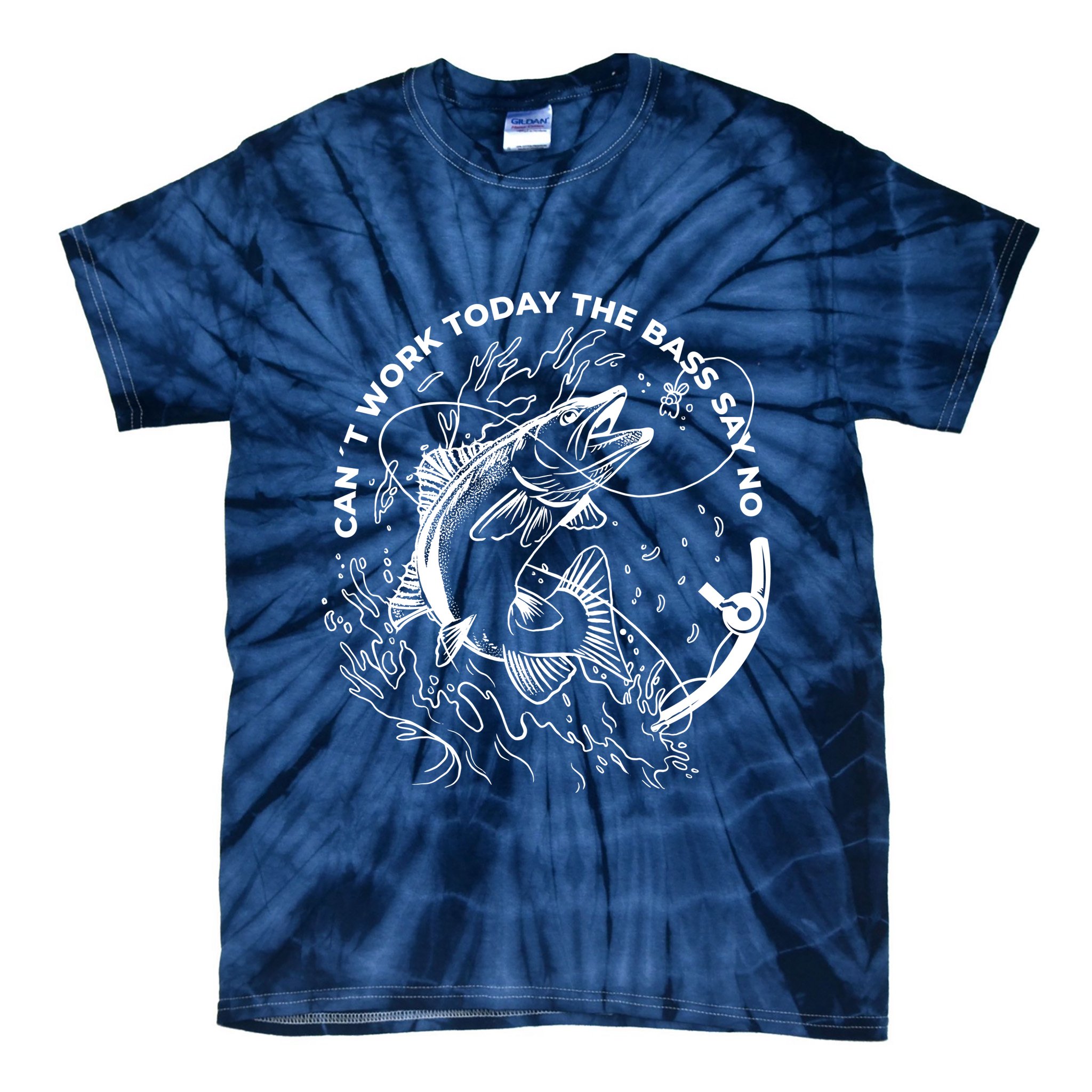 Can't Work Today The Bass Say No Tie-Dye T-Shirt
