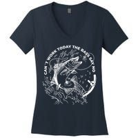 Can't Work Today The Bass Say No Women's V-Neck T-Shirt