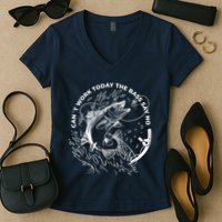 Can't Work Today The Bass Say No Women's V-Neck T-Shirt