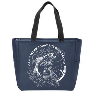 Can't Work Today The Bass Say No Zip Tote Bag