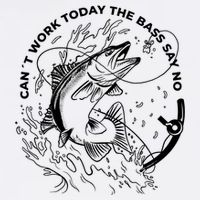 Can't Work Today The Bass Say No Garment-Dyed Sweatshirt